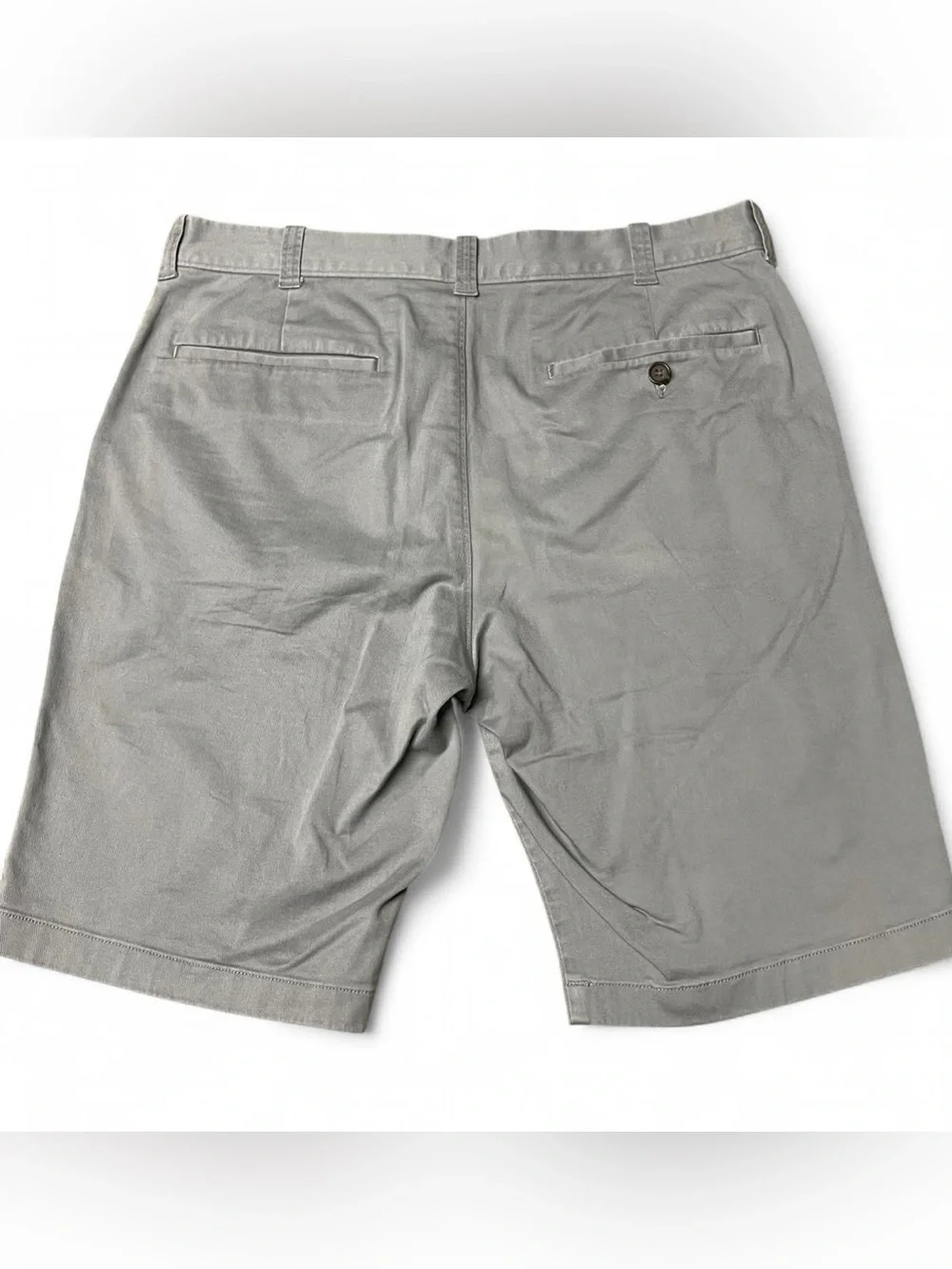 J.Crew Mens 11 Inch Inseam Chino Shorts Size 32 Light Gray Cotton Casual Summer